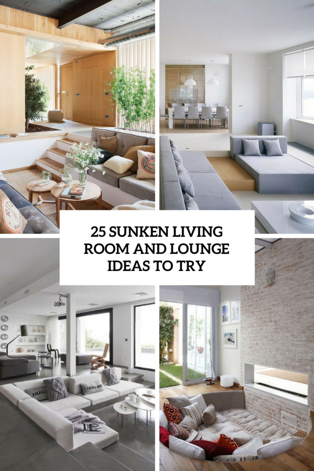 interior design ideas sunken living room - Sunken Living Room And Lounge Ideas To Try - DigsDigs